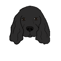 perritofrito dino cocker perritofrito blackcocker Sticker
