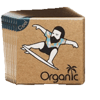 Surf_Organic cool organic surfing eco friendly Sticker