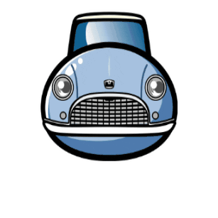 yosfjwk giphygifmaker car cars mini Sticker