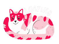 Calico Cat Love Sticker by Sarah Capon