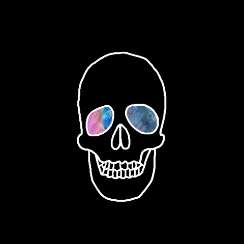 halloween skull GIF by littlekingdoms