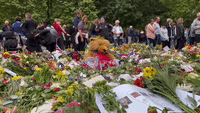 Mourners Flock to Green Park on Day Before the Queen's State Funeral