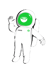 coconutsdotco hello hi wave stickers Sticker