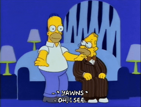 homer simpson yawn GIF