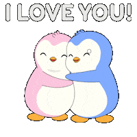 I Love You Hug Sticker by Pudgy Penguins