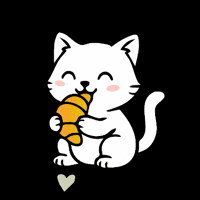 Cat Croissant GIF