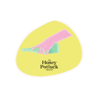 Potluck Podcast Sticker by The Honey Pot Co
