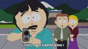 scared gun GIF by South Park 