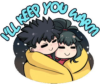 Snow Hug Sticker by Jin