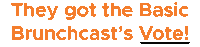 Best Of Vote Sticker by Basic Brunchcast