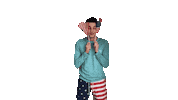 Happy American Sticker by Matt Tolbert
