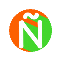 Orange Abc Sticker