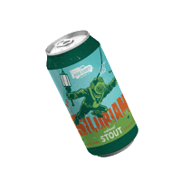 doorcountybrewing stout beer can door county wisconsin beer Sticker