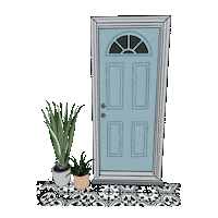 WhiteThisWayHome home plants door home decor Sticker