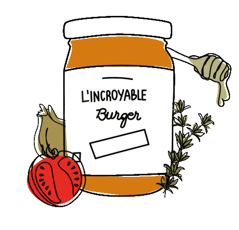 Burger Bio Sticker by Quintesens
