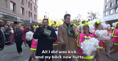All I Did Was Kick And My Back Now Hurts
