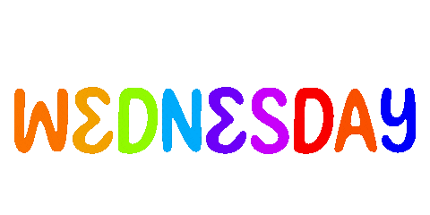 Wednesday Morning Rainbow Sticker