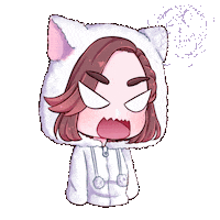 Angry Cat Sticker