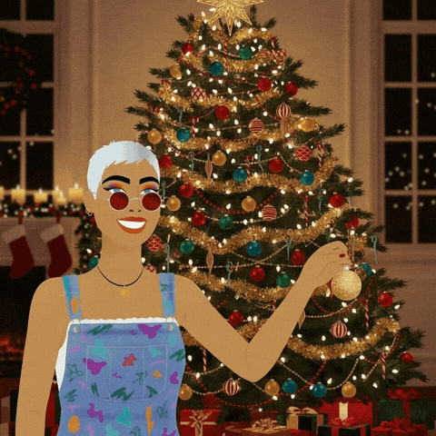 Christmas Tree Smiling GIF by World Of Women