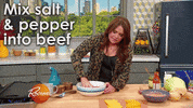 double cheeseburger cooking GIF by Rachael Ray Show