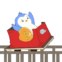 Here We Go Crypto Sticker by Pudgy Penguins