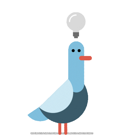 Aha Dove Sticker by gutefrage.net