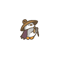 Penguin D Sticker