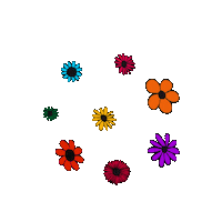 Summer Flowers Sticker