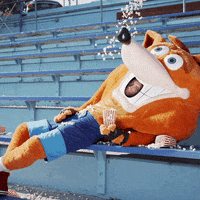 Tired Mascot GIF by Crash Bandicoot