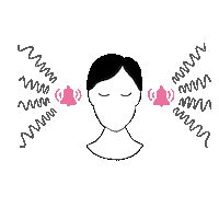 Tinnitus Ringing Sticker