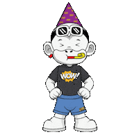 White Monkey Wow Sticker by Zhot