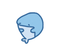 treebbit sad glass whale grass Sticker