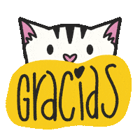 Doodle Thank You Sticker by Cat & Raven