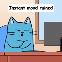 Over It Nopecat GIF