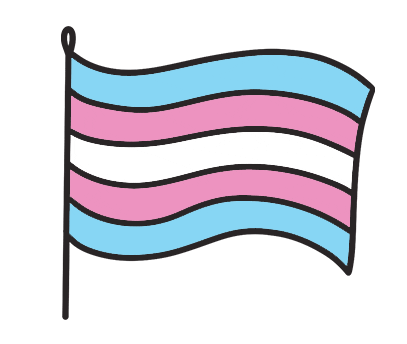 Trans Flag Sticker by Twinkl Parents