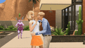 Fight Push GIF by The Sims