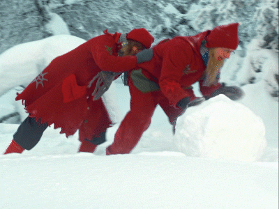 playing santa claus office GIF by The Elves!