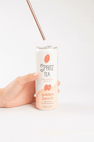 SpritzTea giphygifmaker tea peach beverage GIF