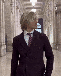 babystickley cool handsome confident suit GIF