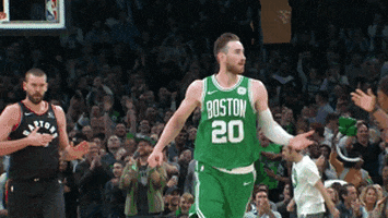 High Five Boston Celtics GIF by NBA