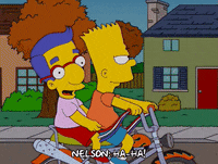 bart simpson bike GIF