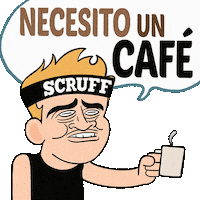 Cafe Scrufflatino Sticker by SCRUFF