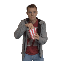 adoniadeutschland wow excited film popcorn Sticker