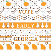 Vote Early Sweater Weather Sticker by Creative Courage