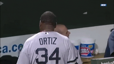 LEFTYSHIFTY giphygifmaker mondaymorning mlb bigpapi meltdown GIF