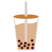 YoumiAtBrewingDreams tea drinking bubble tea bubbletea Sticker