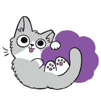cat wink Sticker by meowbox