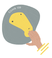 ClimbUp climbing hold climb escalade Sticker