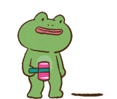 Chicken Frog Sticker