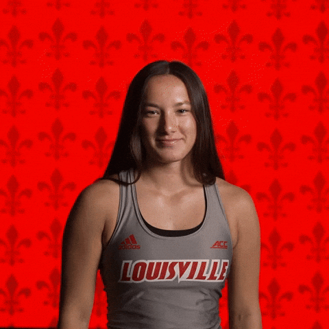 Track Field Go Cards GIF by Louisville Cardinals
